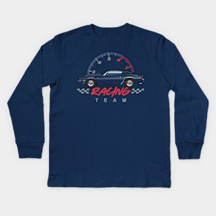 Racing Team Multi Color Kids Long Sleeve T-Shirt